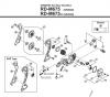 Shimano RD Rear Derailleur - Schaltwerk Ersatzteile RD-M675-3407
