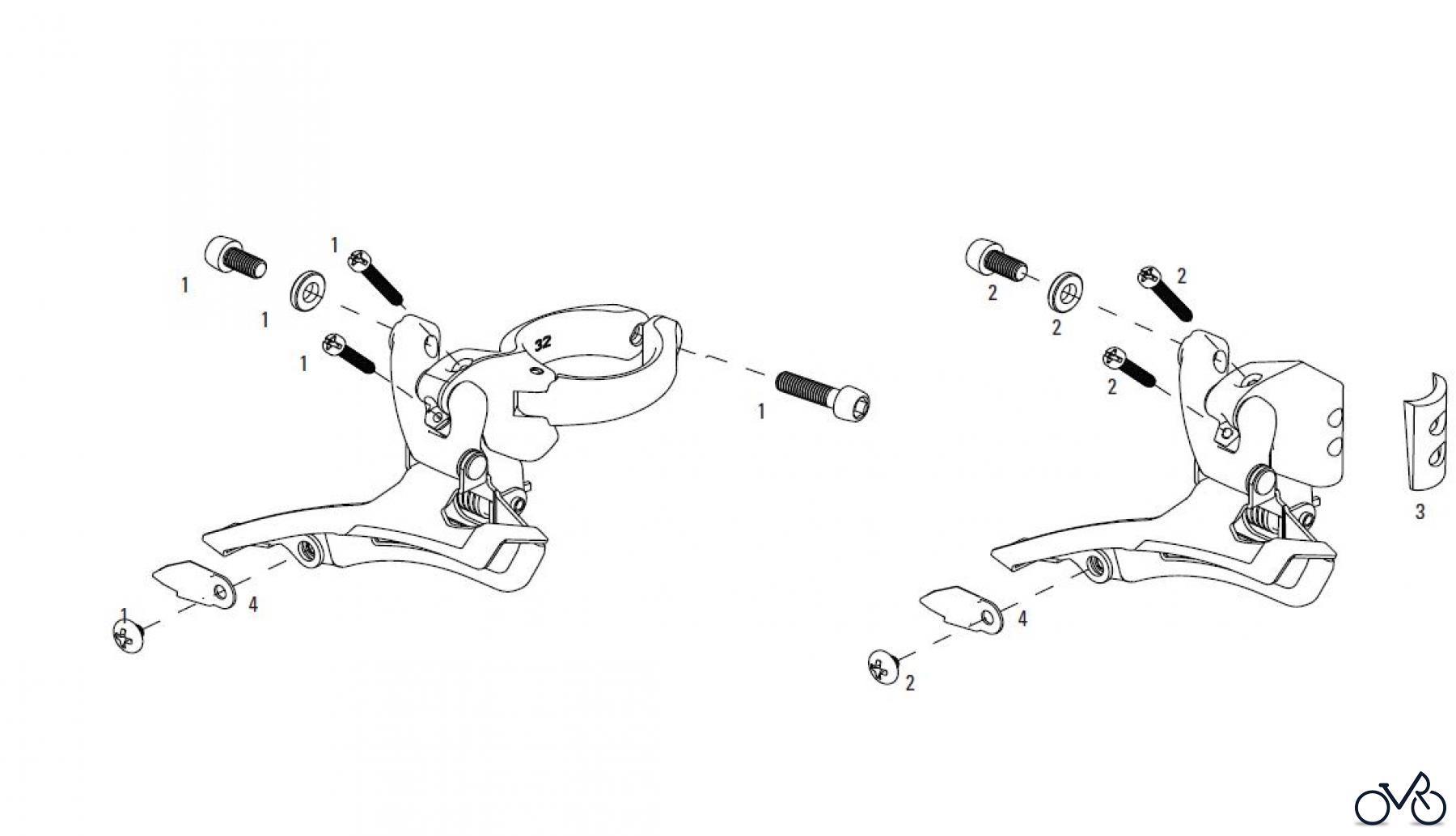  Sram Sram SRAM FORCE / SRAM RIVAL / SRAM APEX - FRONT DERAILLEUR (2007-2012)