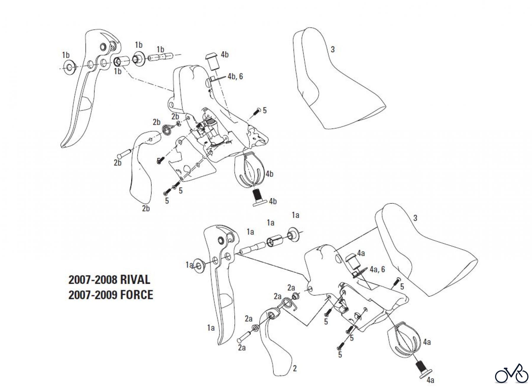  Sram Sram SRAM FORCE / SRAM RIVAL / SRAM APEX- SHIFTERS / LEVERS (2007-2012)