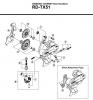 Shimano RD Rear Derailleur - Schaltwerk Ersatzteile RD-TX51-2757A