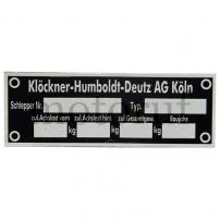 Classic Parts Typenschild
