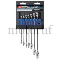 Werkzeug CHROMEplus® Ringmaulschlüssel-Satz, abgewinkelt, 13-tlg., 6-22mm