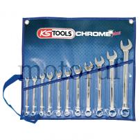 Werkzeug CHROMEplus® Ringmaulschlüssel-Satz, abgewinkelt, 11-tlg., 8-22mm