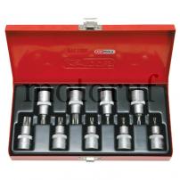 Landtechnik 1/2" Bit-Stecknuss-Satz für TX-Schrauben, 9-tlg., T20-T60