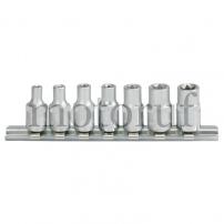 Werkzeug 1/4" TX-E-Stecknuss-Satz, 7-tlg., E4-E11
