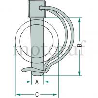 Landtechnik Rohrklappstecker