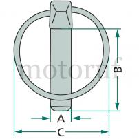 Landtechnik Klappstecker-Satz