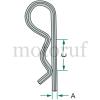 Landtechnik Federstecker-Sätze verzinkt, # einfach gebogen, # geeignet für Wellen-Ø # siehe Abmessung C
