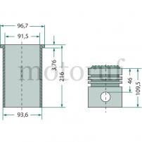 Classic Parts Kolbensatz