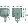 Landtechnik Original HELLA Leuchten Arbeitsscheinwerfer LED (Power Beam 2000)
