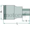 Werkzeug GEDORE Steckschlüssel und Zubehör 1/2" Schraubendrehereinsätze 1/2" für Innensechskantschrauben