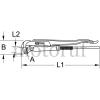 Werkzeug KS TOOLS Installations,- Montage- und Spannwerkzeuge 90° gewinkelte Eckrohrzange