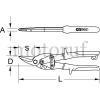 Werkzeug KS TOOLS Installations,- Montage- und Spannwerkzeuge Hebel-Blechdurchgangsscheren