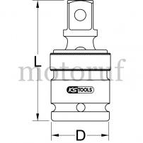 Werkzeug 3/4" Kraft-Kugelgelenk