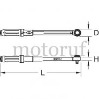 Werkzeug 3/4" ERGOTORQUE®precision Drehmomentschlüssel mit Drehknopf-Umsteck-Ratschenkopf, 100-550Nm
