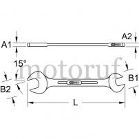 Werkzeug CHROMEplus® Doppel-Maulschlüssel, 9/16" x 5/8"
