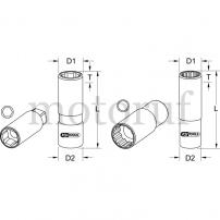 Landtechnik 1/2" Stecknuss für Zündkerzen