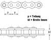 Garten Rollenkette C41 10ff 1/2"x1/4