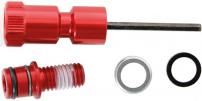 Sram Rebound Adjuster Knob/Bolt Kit, Aluminum Red Long (use with Maxle lower leg)