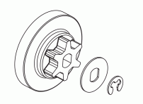 Oregon Kettenradsatz (inkl. Clip Pos. 39)