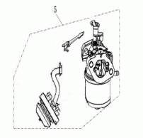 LONCIN Motoren Carburator with Primer for Loncin G200FD Snow Engine