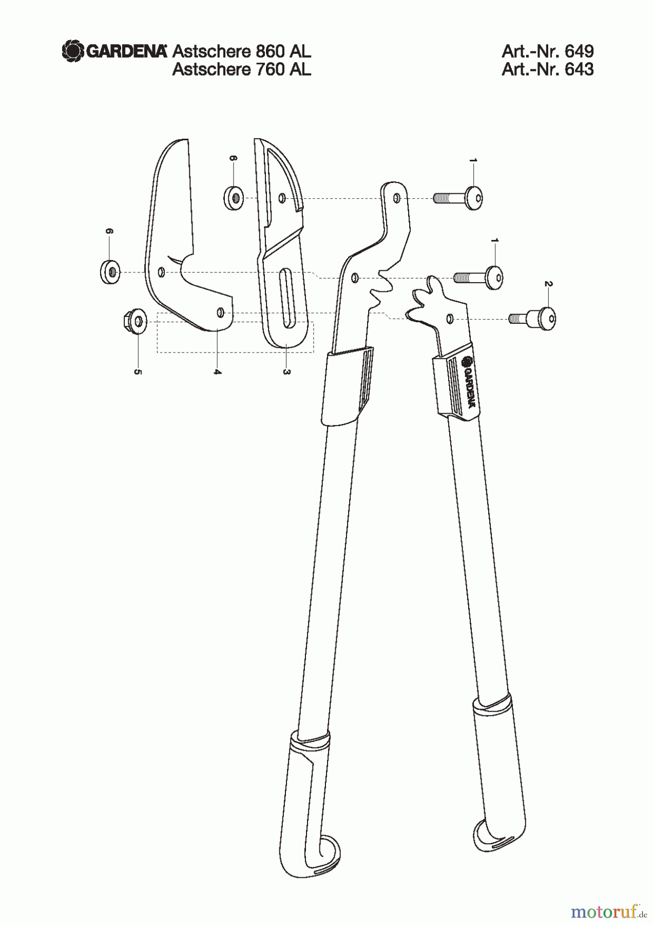 Gardena Gartenschere Astschere 430 B