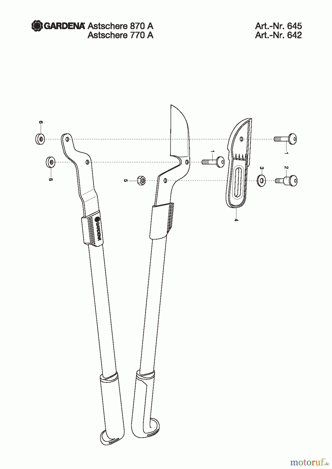 Gardena Gartenschere Astschere 870 A