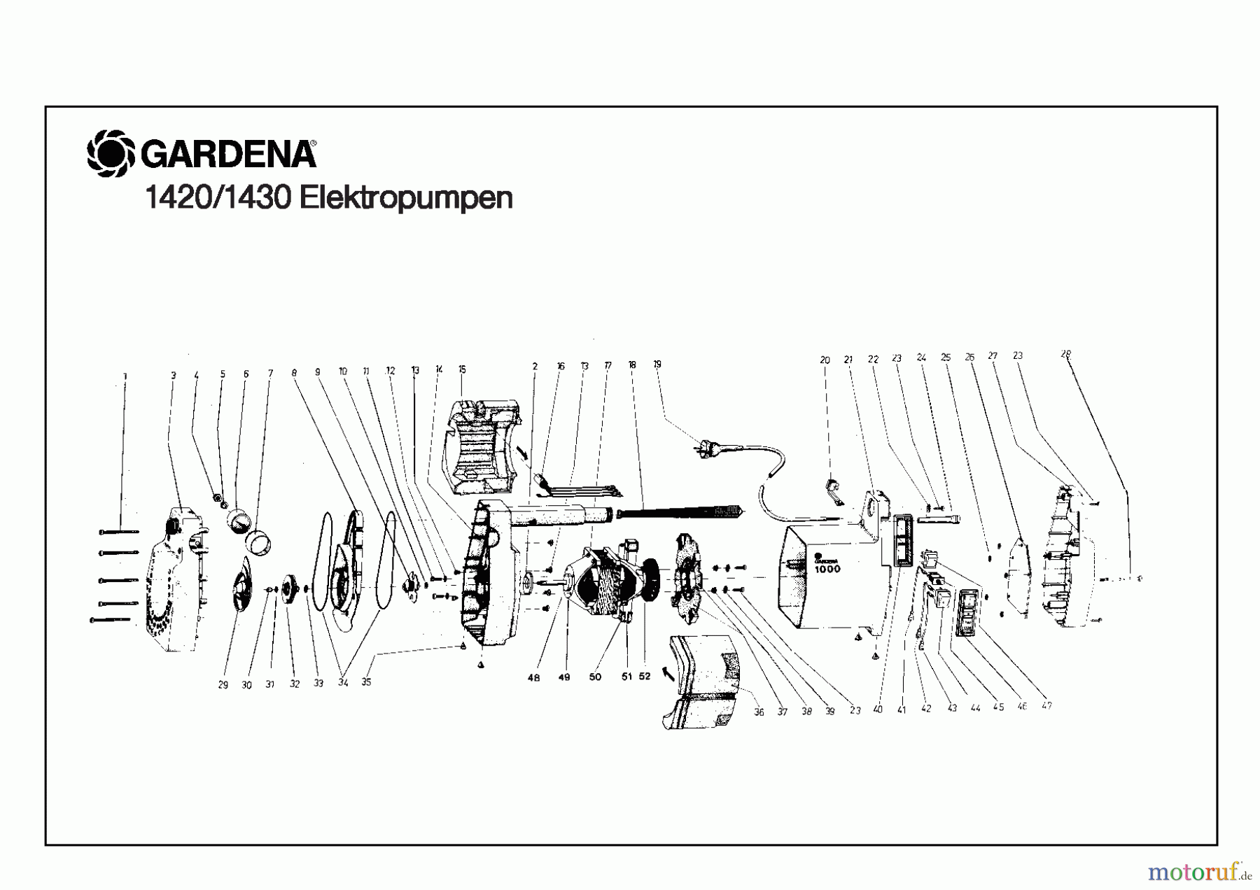  Gardena Wassertechnik Pumpen Elektropumpe 750
