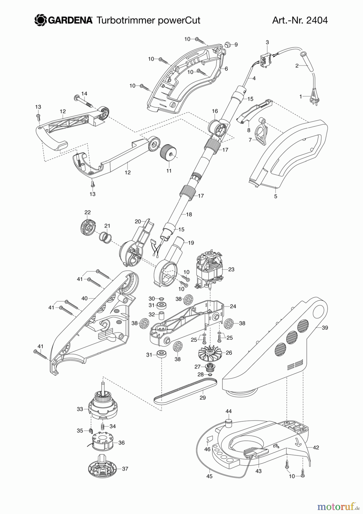 Gardena Trimmer Turbotrimmer powerCut