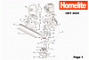 Homelite HHT2655 26cc Mighty Lite Hedge Trimmer Ersatzteile Seite 1