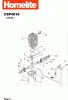 Homelite Benzin CSP4016 (10.2004 -12.2010) Ersatzteile Motor