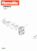 Homelite Benzin CSP4016 (10.2004 -12.2010) Ersatzteile Auspuff