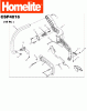 Homelite Benzin CSP4016 (10.2004 -12.2010) Ersatzteile Griff