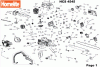 Homelite Benzin HCS4545 Ersatzteile Seite 1