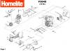Homelite F3045 (Baujahr 2005-2010) Ersatzteile Starter, Zündspule