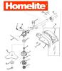 Homelite F3045 (Baujahr 2005-2010) Ersatzteile Getriebe, Fadenkopf