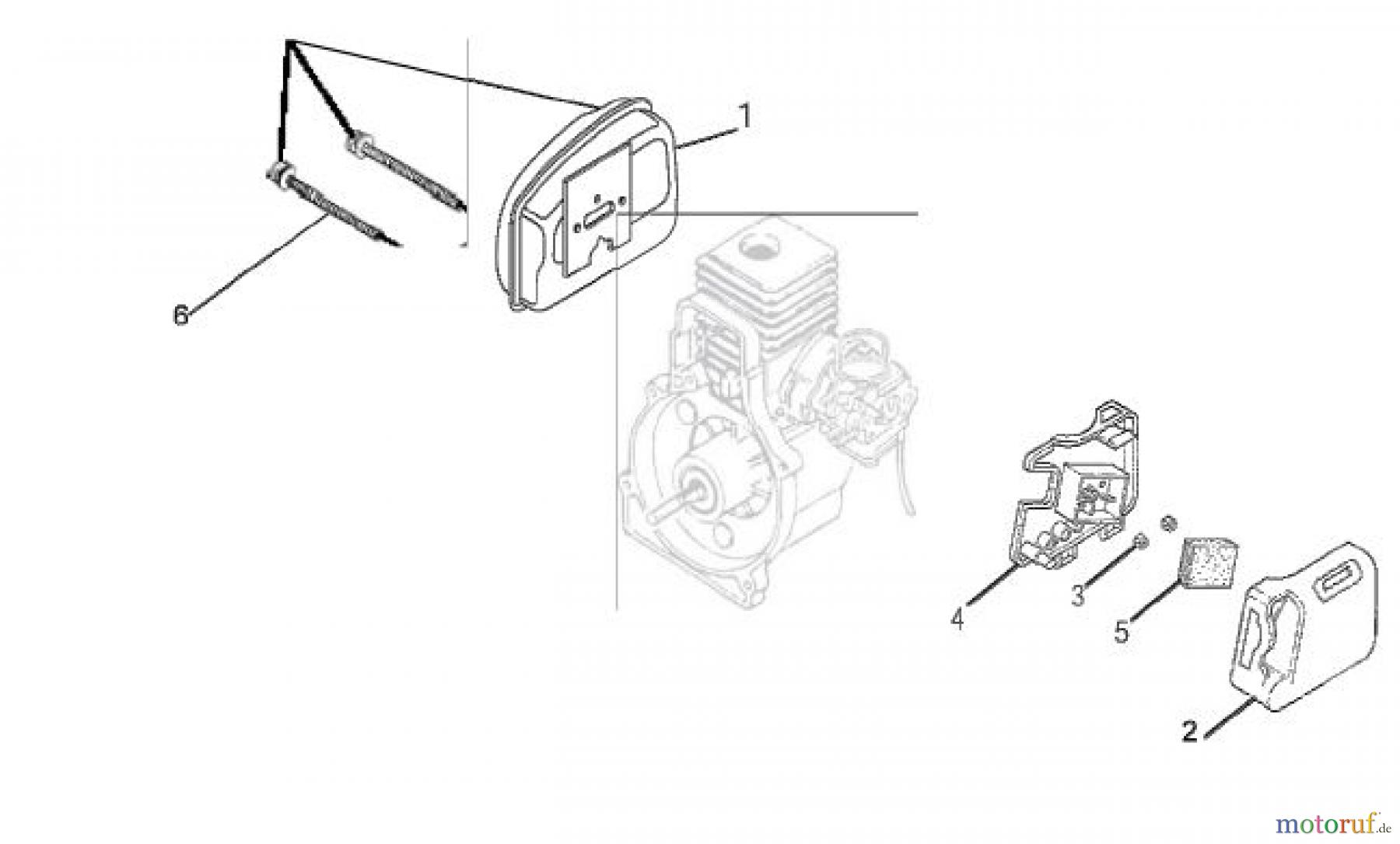  Homelite Motorsensen F3045 (Baujahr 2005-2010) Auspuff