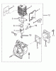Homelite Benzin F2035 (Baujahr 2005-2010) Ersatzteile Zylinder, Kolben