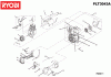 Ryobi Benzin PLT3043A Ersatzteile Starter, Zündkerze, Schwungrad