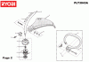 Ryobi Benzin PLT3043A Ersatzteile Welle, Fadenkopf