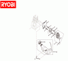 Ryobi Benzin PLT3043A Ersatzteile Tank, Vergaser