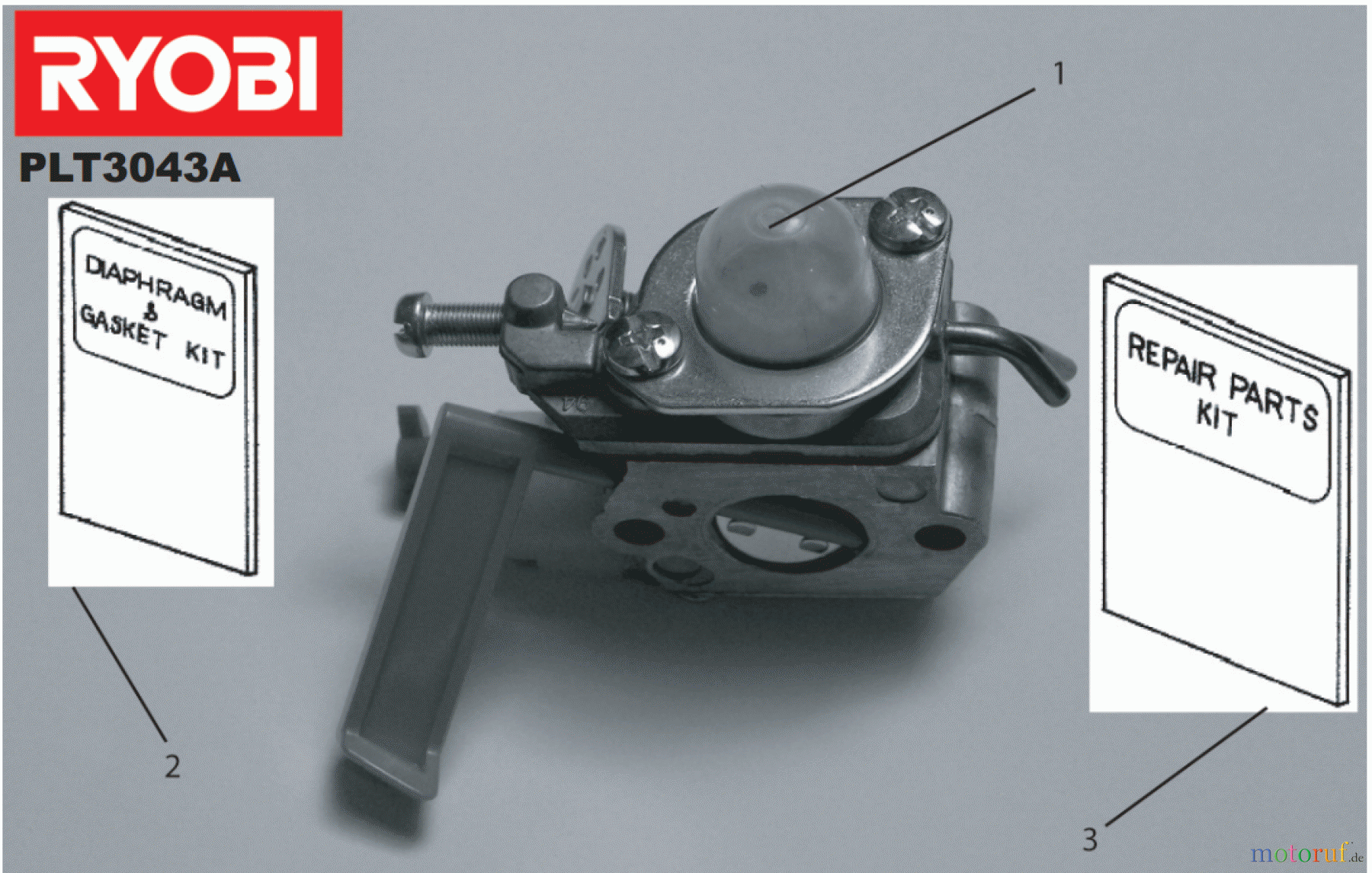 Ryobi Rasentrimmer Benzin PLT3043A Reparatursatz Vergaser