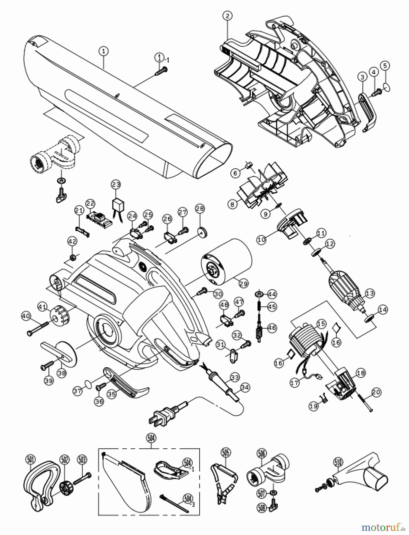 Ryobi Laubsauger und Laubbläser Laubsauger RESV2000
