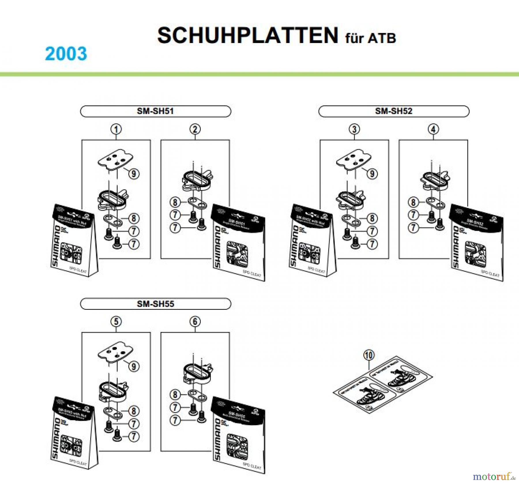 Shimano PD Pedal - Pedale Cleat-Set-ATB-03