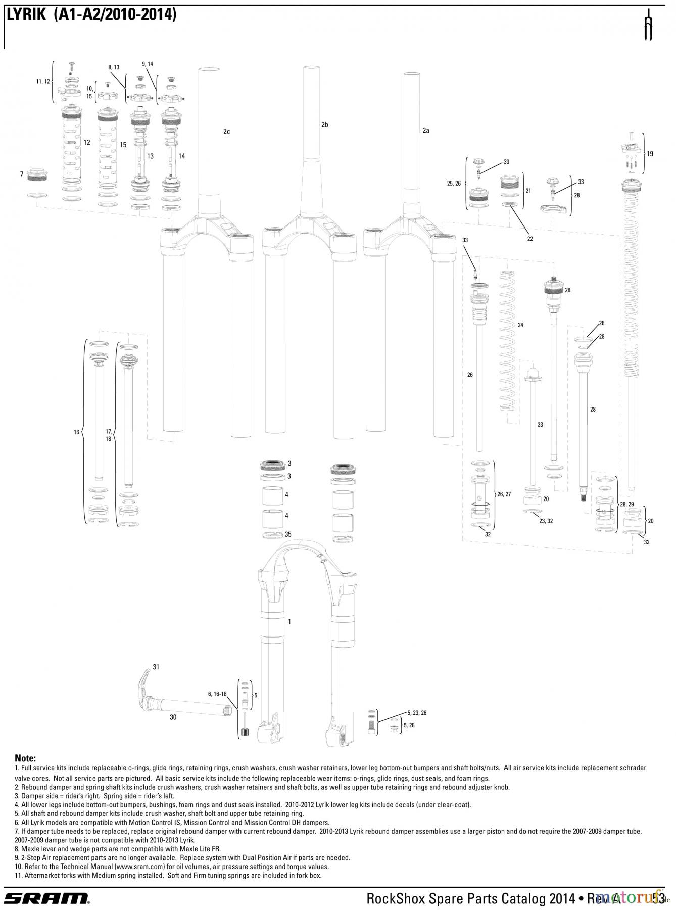  Sram RockShox LYRIK (A1-A2/2010-2014)