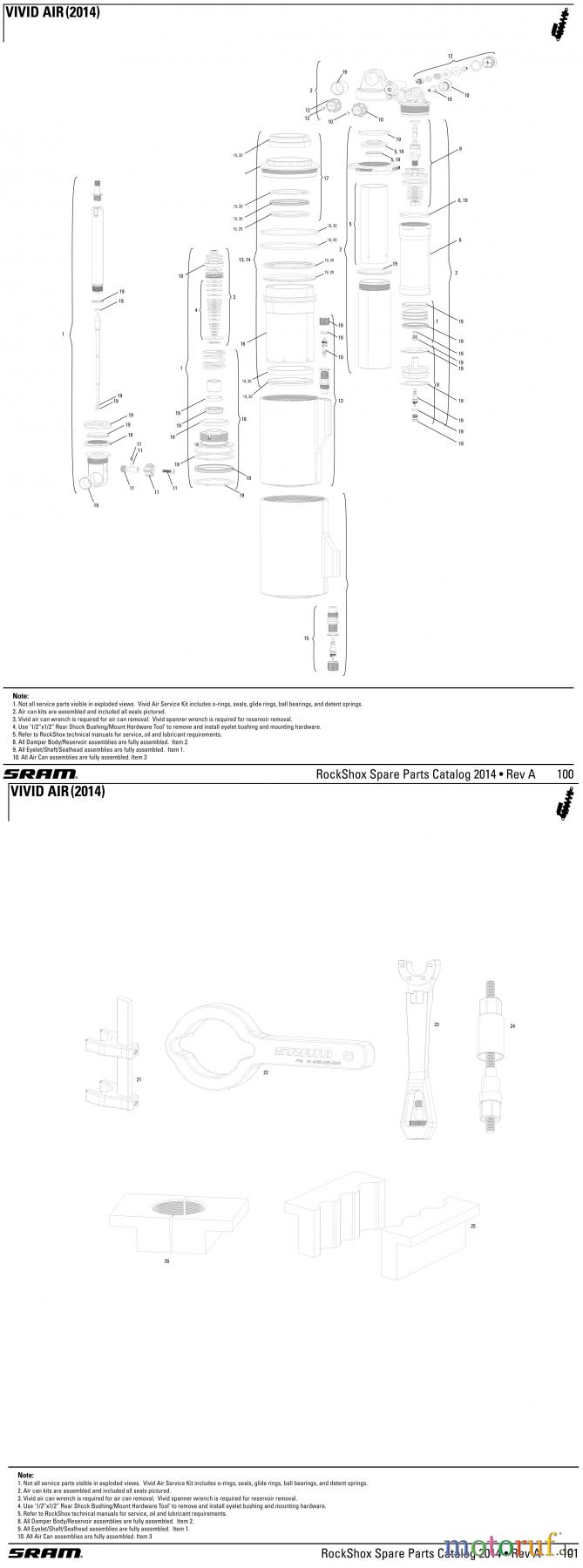 Sram RockShox VIVID AIR (2014)
