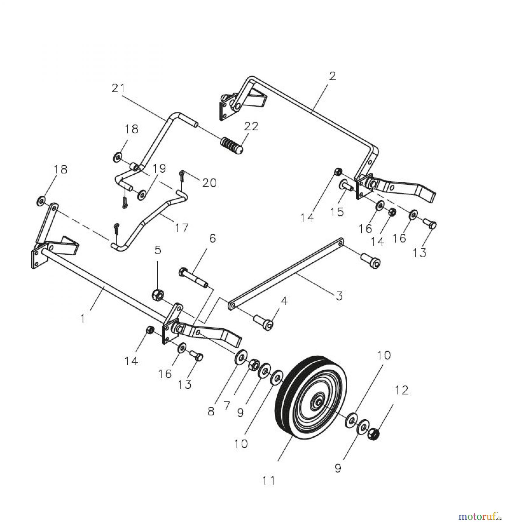 Tielbürger Vertikutierer tv610 Achse