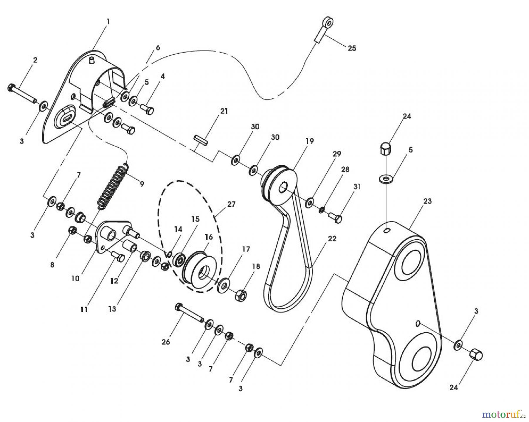 Tielbürger Vertikutierer tv610 Keilriemen
