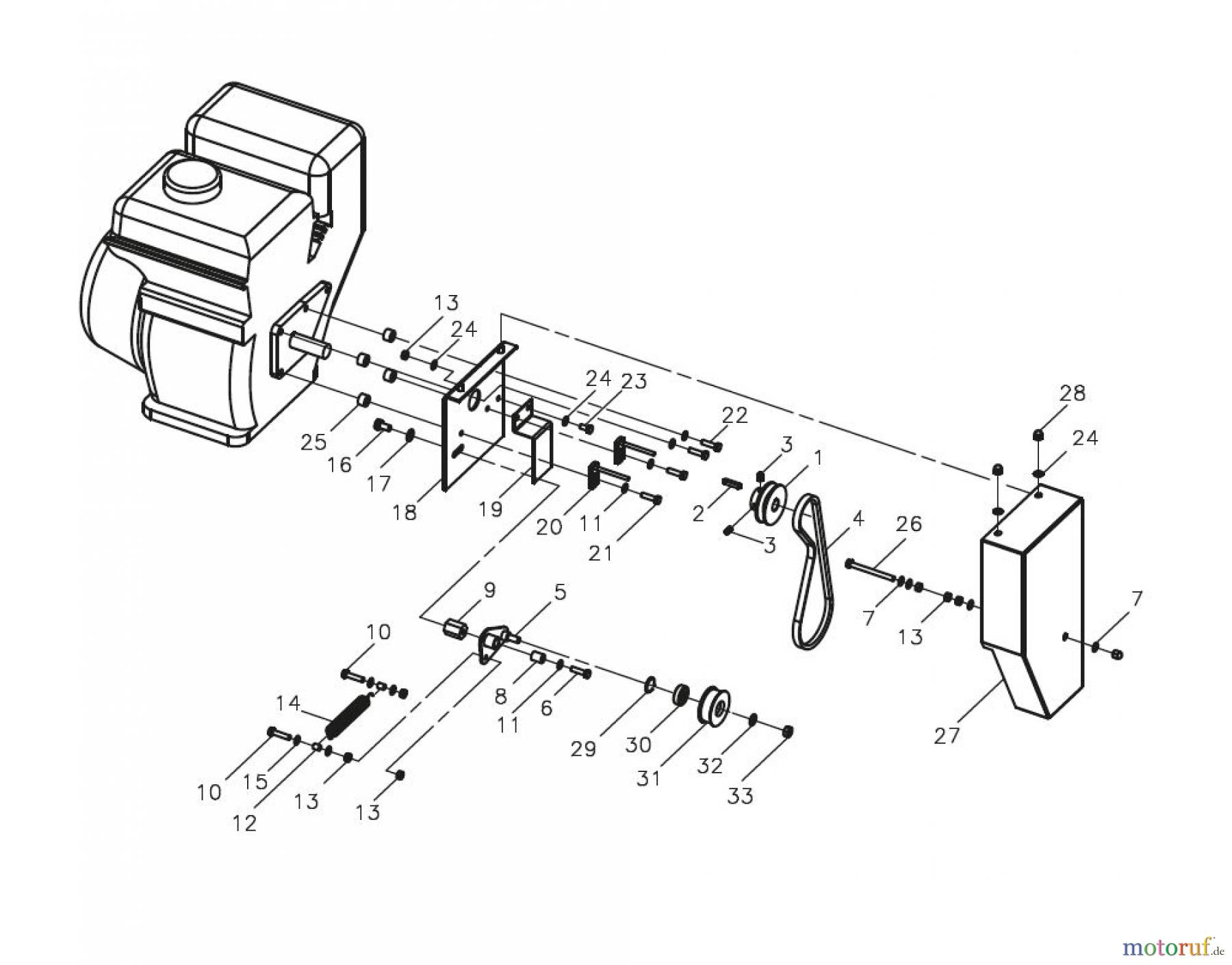  Tielbürger Vertikutierer tv920 Keilriemenantrieb