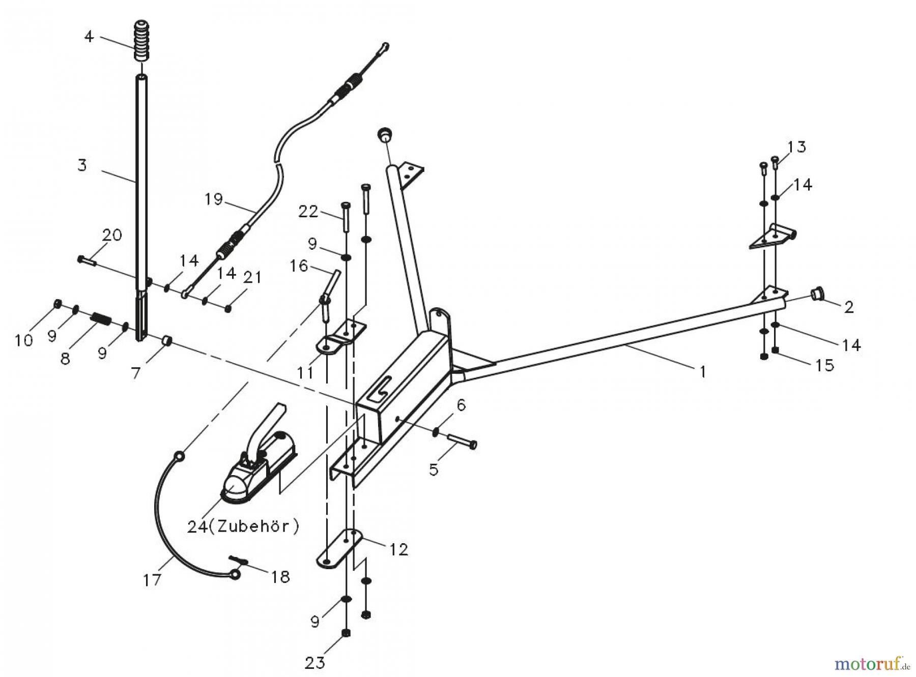 Tielbürger Vertikutierer tv920 Deichsel